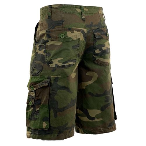 Mens Ripstop Camouflage Cargo Shorts-19