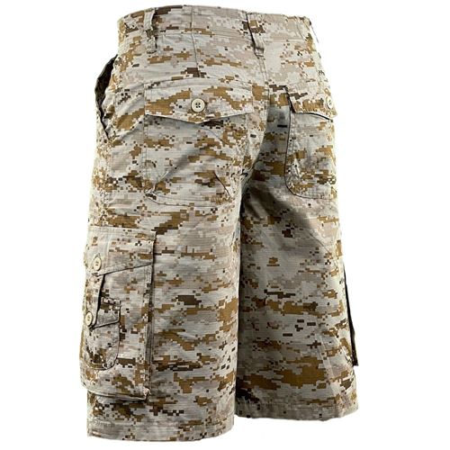 Mens Ripstop Camouflage Cargo Shorts-20