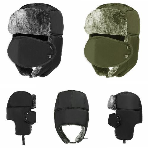 Adults Waterproof Thermal Trapper Hat-0