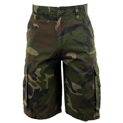 Mens Ripstop Camouflage Cargo Shorts-5