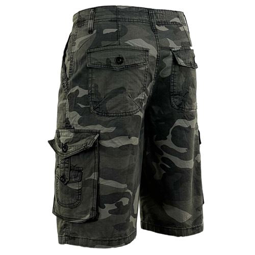 Mens Ripstop Camouflage Cargo Shorts-10