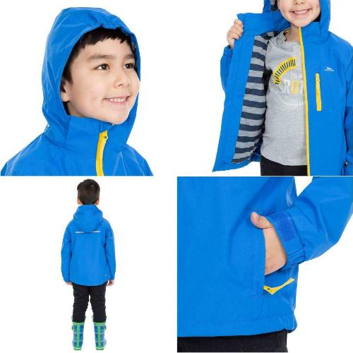 Kids Trespass OVERWHELM Waterproof Jacket-5
