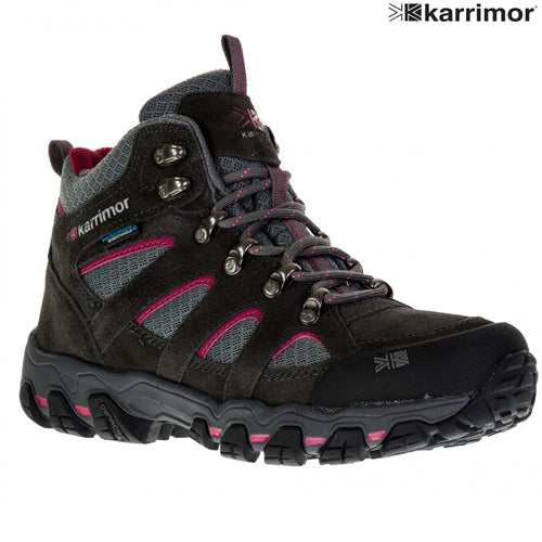 Ladies Karrimor Bodmin V Weathertite Mid Rise Waterproof Hiking Shoes-0