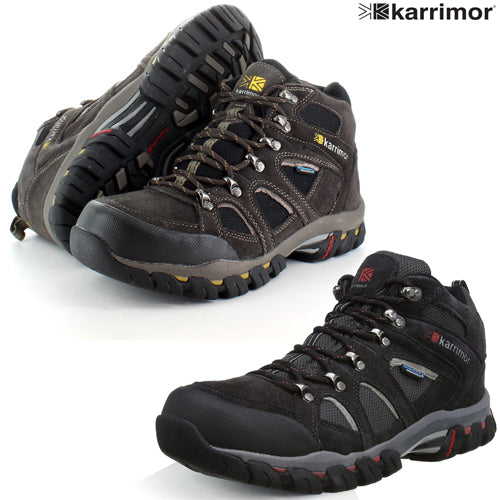 Mens Karrimor Bodmin IV Weathertite Mid Rise Waterproof Hiking Shoes-0