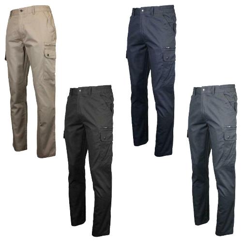 Mens Multi Pocket Active Cargo Trousers with Tool pocket-0