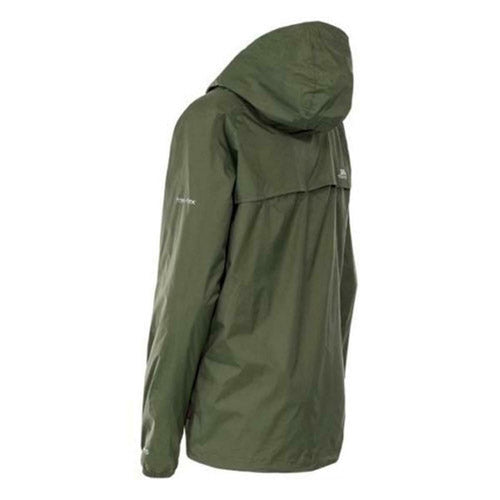 Trespass Qikpac Ladies Waterproof Hooded Jacket With Packaway Pouch-4