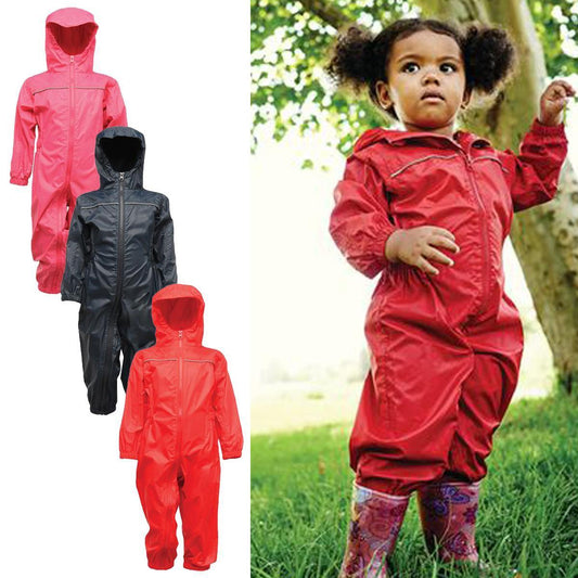 Kids Regatta Unisex Breathable Rain Suit-0