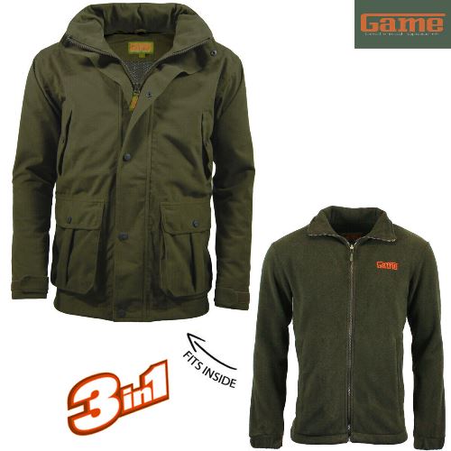 Mens Game EN306 Stealth Shell & Fleece 3in1 Hunting Jacket-0