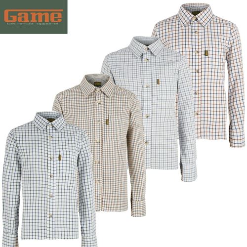 Boys Game Tattersall Check Shirt-0