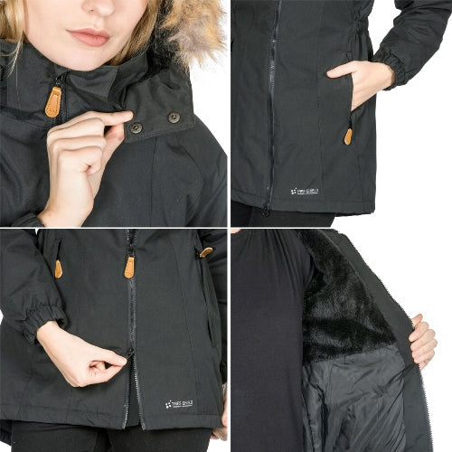 Ladies Trespass Celebrity Waterproof Padded Coat-9