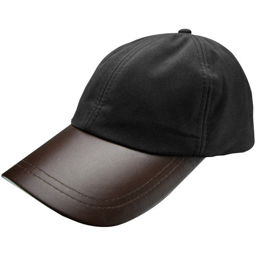 Leather Skip Wax Baseball Cap-2